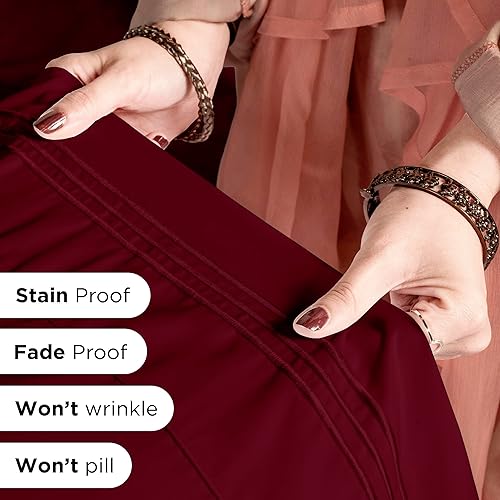 Miniatura 5 de ROYALE LINENS - Sábanas California King de 4 piezas - Ropa de cama de microfibra cepillada 1800 - 1 sábana bajera, 1 sábana encimera, 2 fundas de