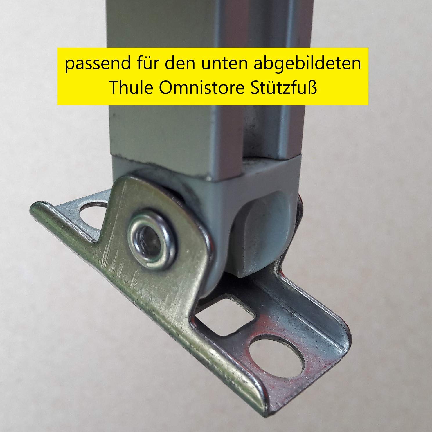 Wandhalterung Wandhalter Befestigung Halterung Halter Aufnahme Saugnapf Stützfußhalter für Markise Fuß Stütze Markisenstütze Wohnmobil Caravan (Set für Stützfuß Typ Thule Omnistore)