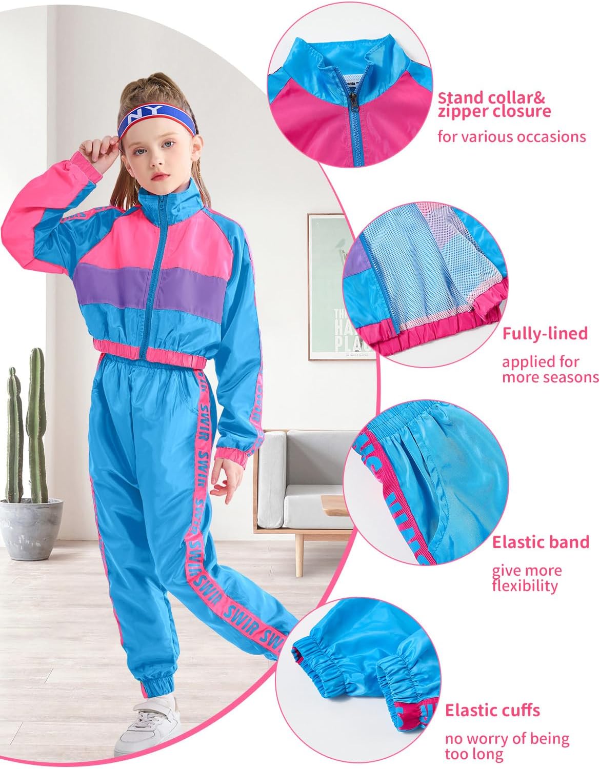 LOLANTA Girls Dance Clothing Set, Hip Hop Modern Team Performance Costume