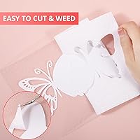 Vista 108 de HTVRONT - Rollos de vinilo termotransferible (HTV) blanco y negro, 12 pulgadas x 15 pies de vinilo de planchado para Cricut & Cameo, para camisas