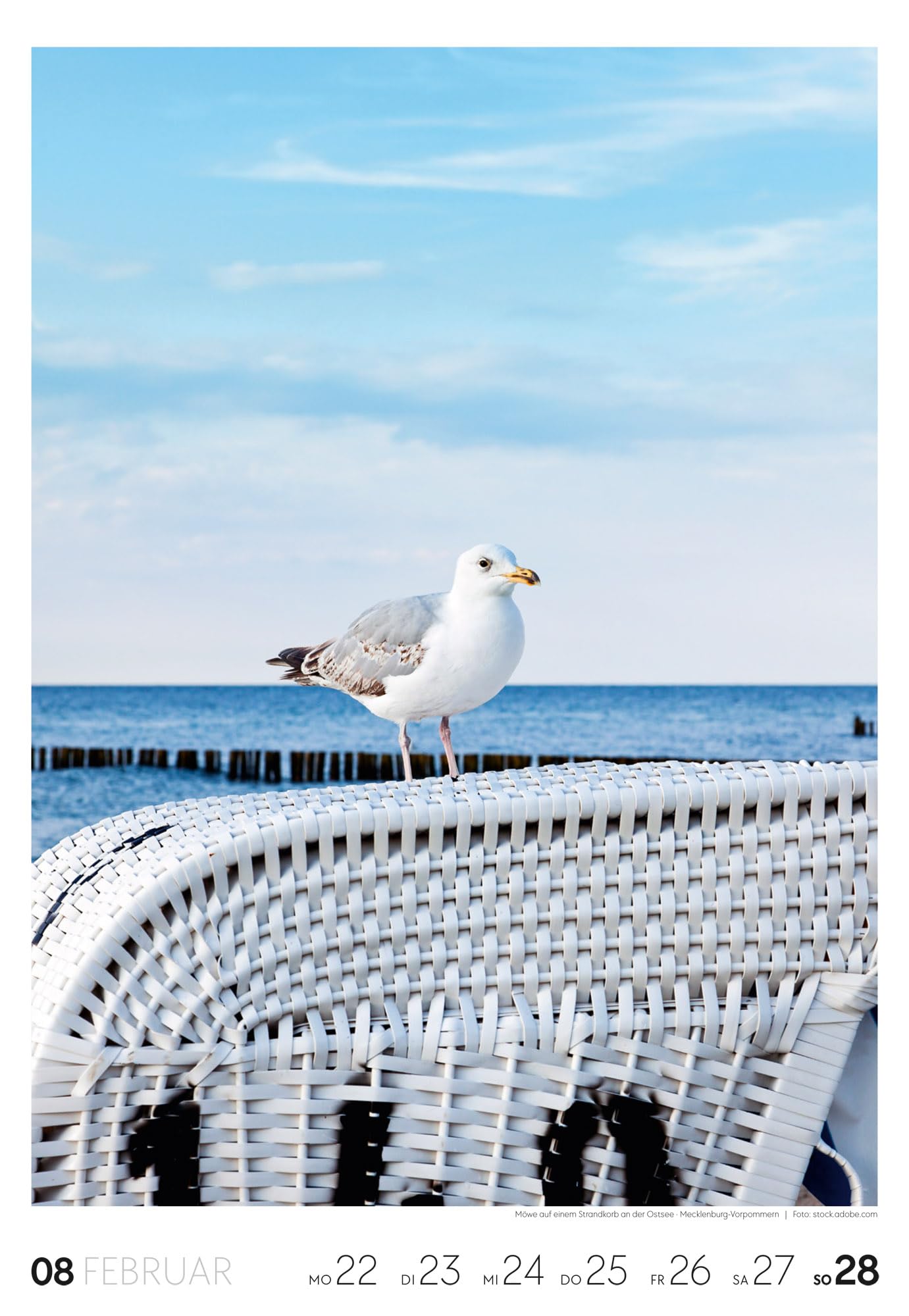 Küste Wochenkalender 2027: Meeres-Kalender mit 53 großformatigen Bildern im Hochformat (29x42 cm) | Strände der Ostsee und Nordsee in Deutschland