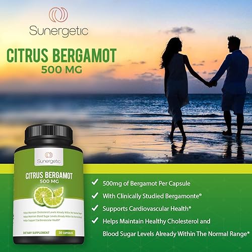 Miniatura 4 de Sunergetic Cápsulas de bergamota, formuladas con extracto orgánico de bergamota, Bergamonte® clínicamente estudiada para apoyar niveles de
