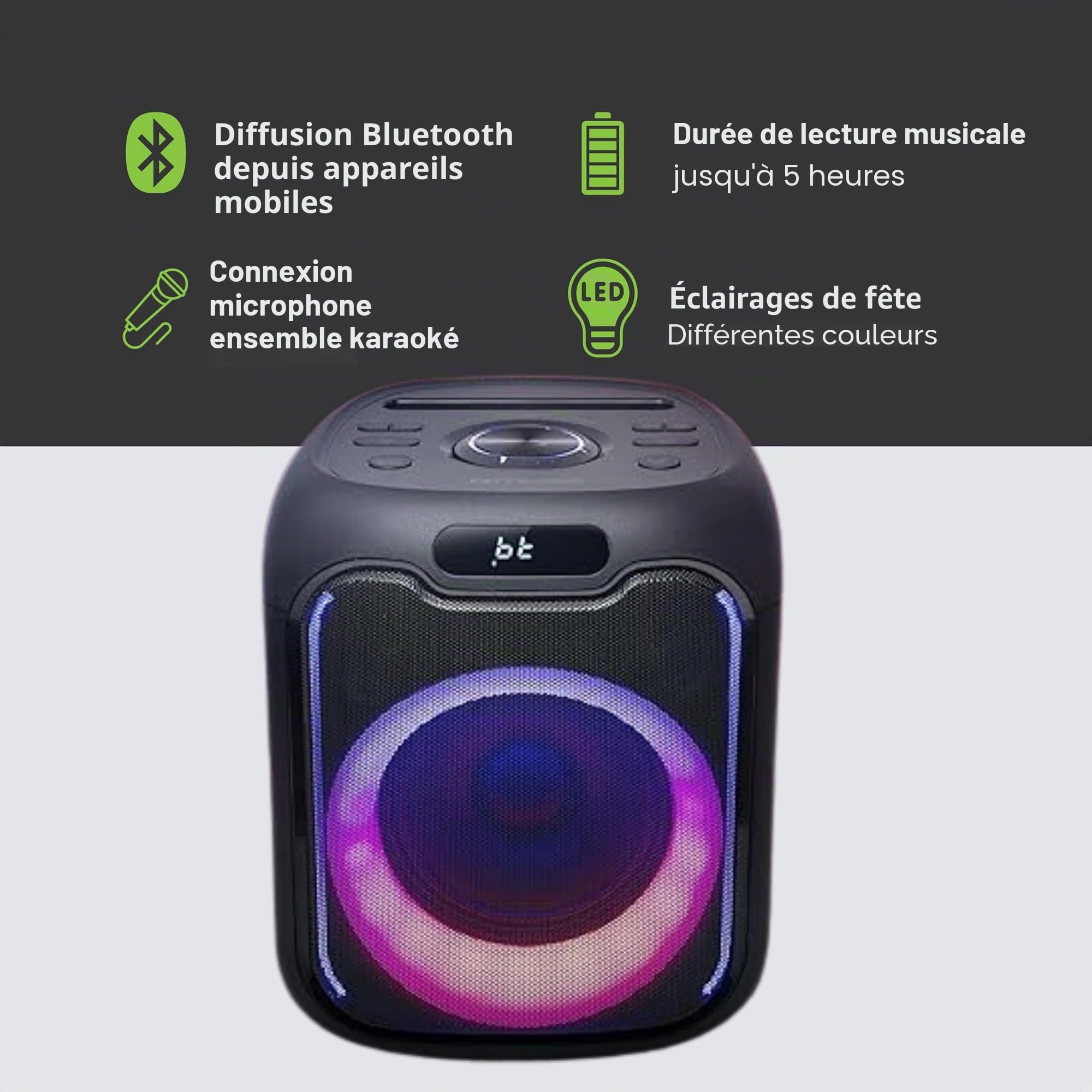 MUSE Enceinte Sono Portable M-1803 DJ