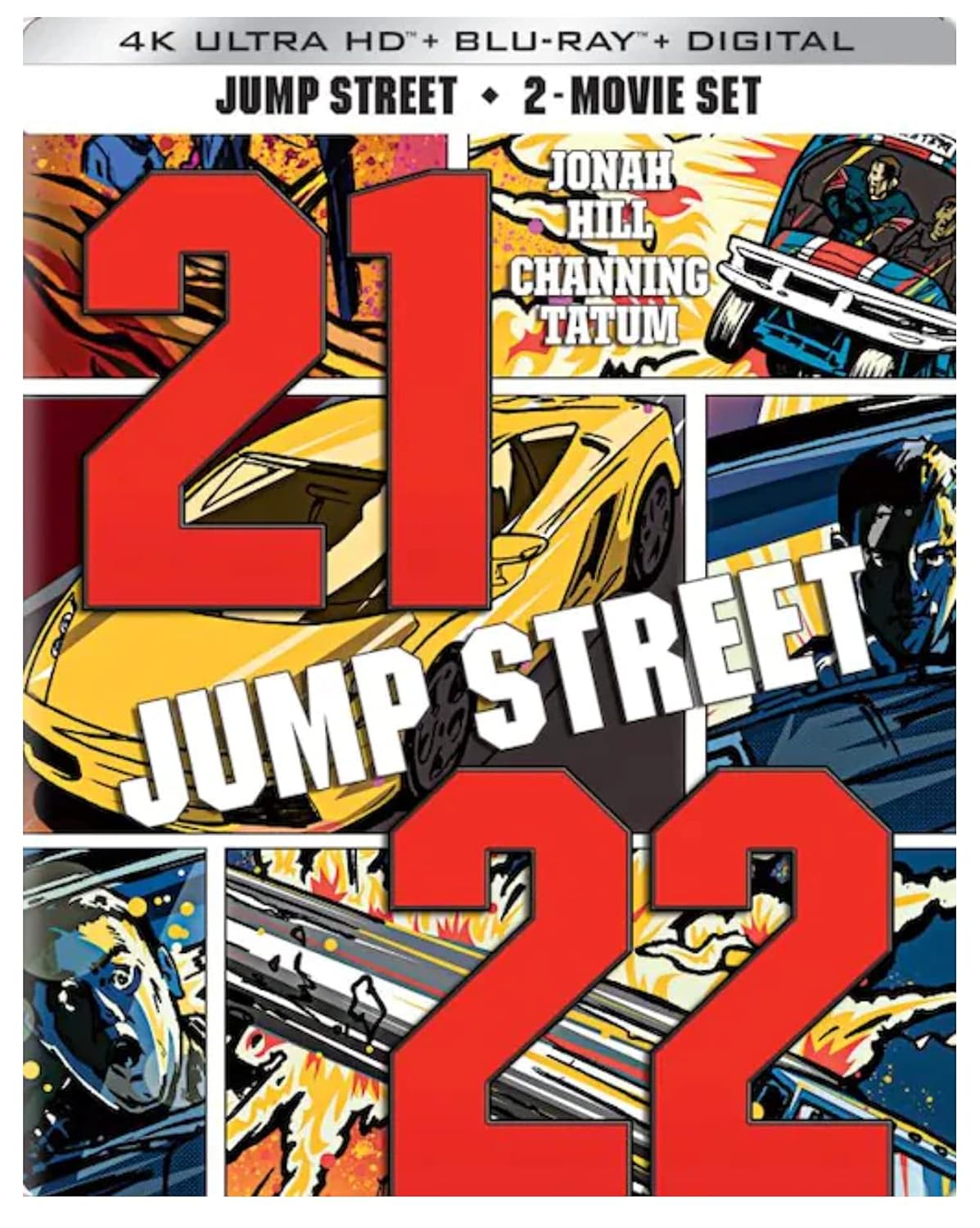 21 Jump Street / 22 Jump Street Limited Edition Steelbook 4K Ultra HD Blu-ray/Blu-ray + Digital