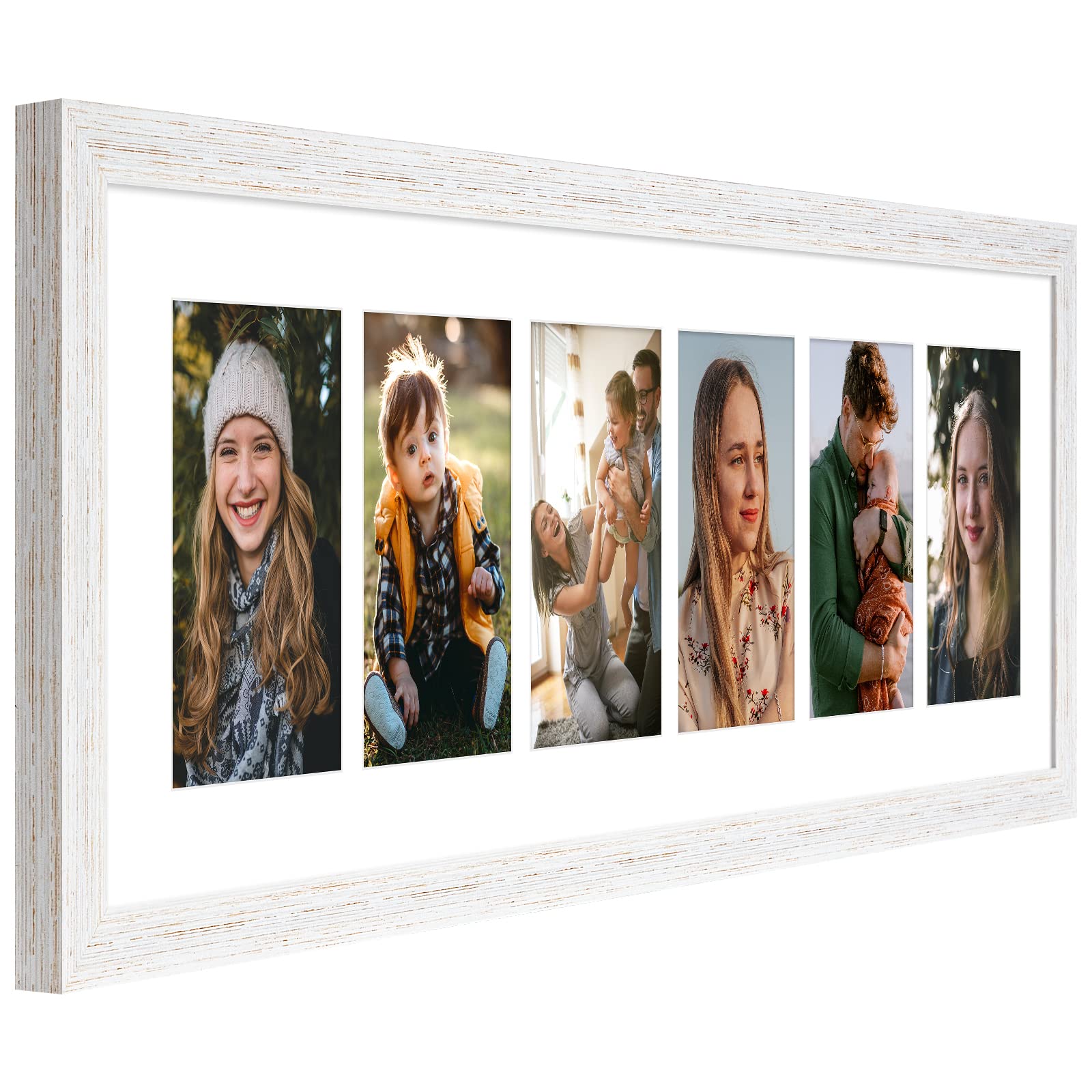Amazon.com - KSROECUD 8x26 Collage frame with 6 Openings 4X6