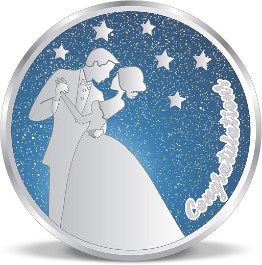 ACPL Precious Moments BIS Hallmarked Wedding-Anniversary Marriage Gift 999 Pure Silver Coin 10gm 20gm 50gm 100gm