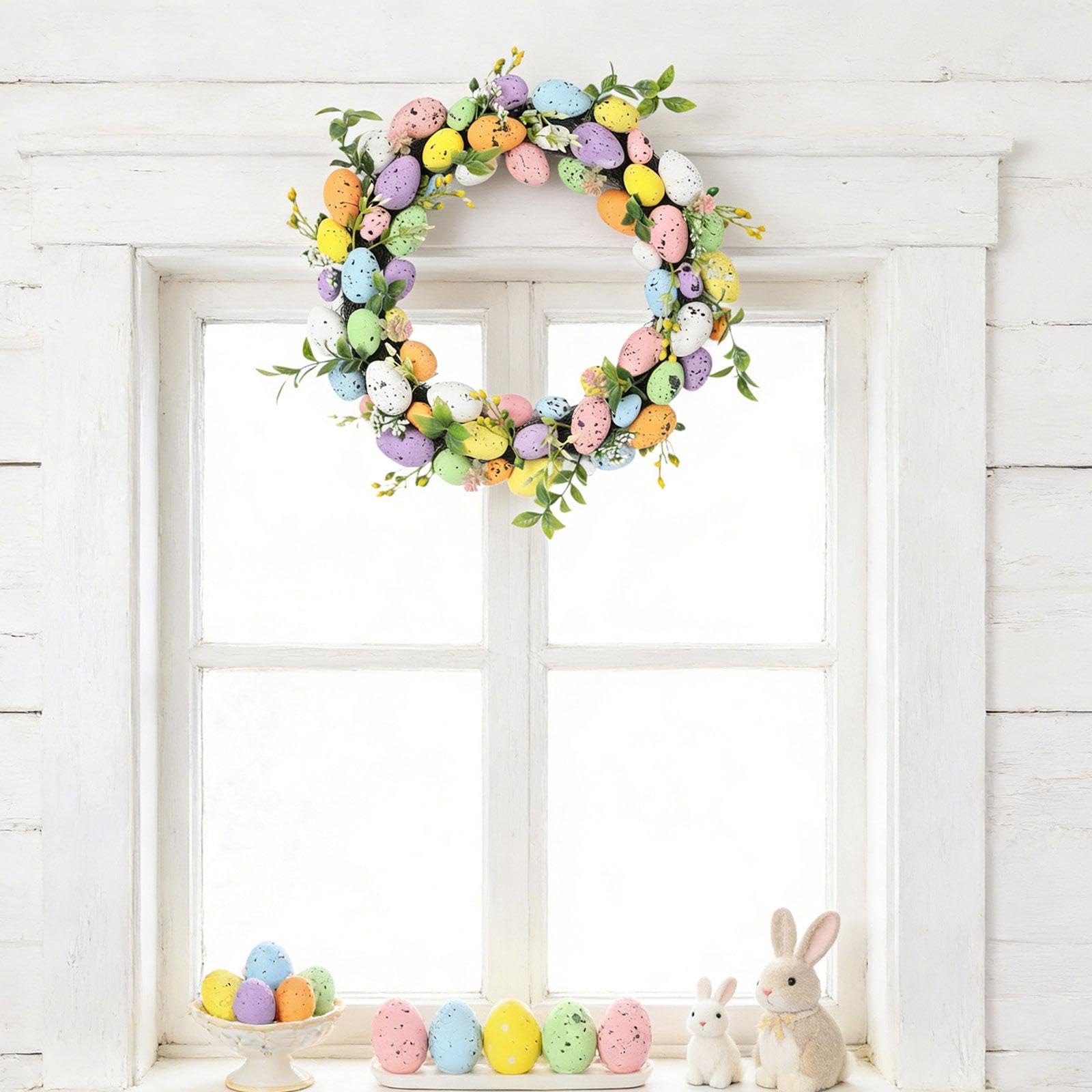 Uova di Pasqua con Motivo a Erba, Uova Decorative per I Caffè Primaverili
