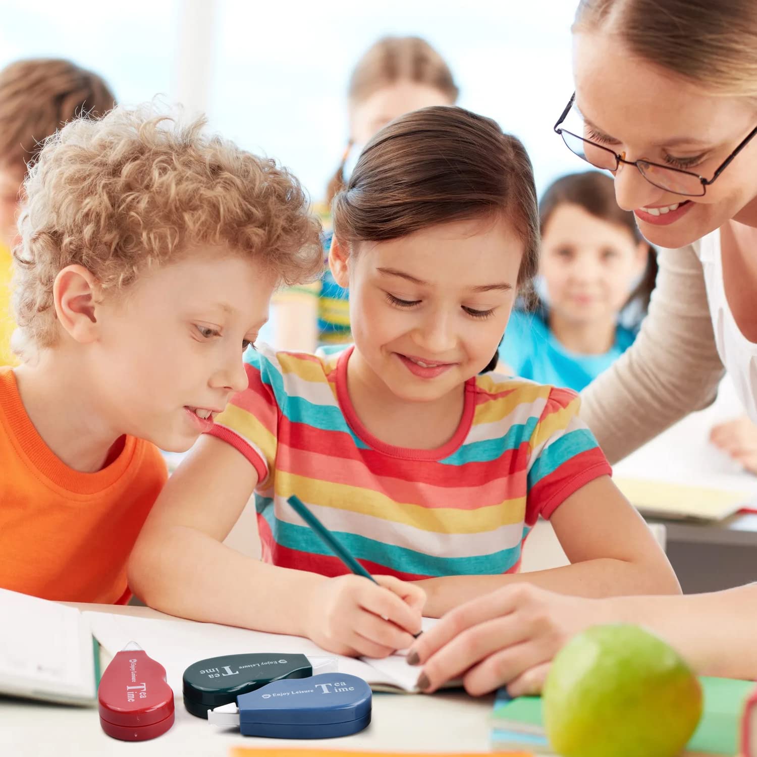 Xzeemo Correttore A Nastro 12 Pezzi - 4m X 5mm Bianchetto | Scuola Ufficio - Foto 4