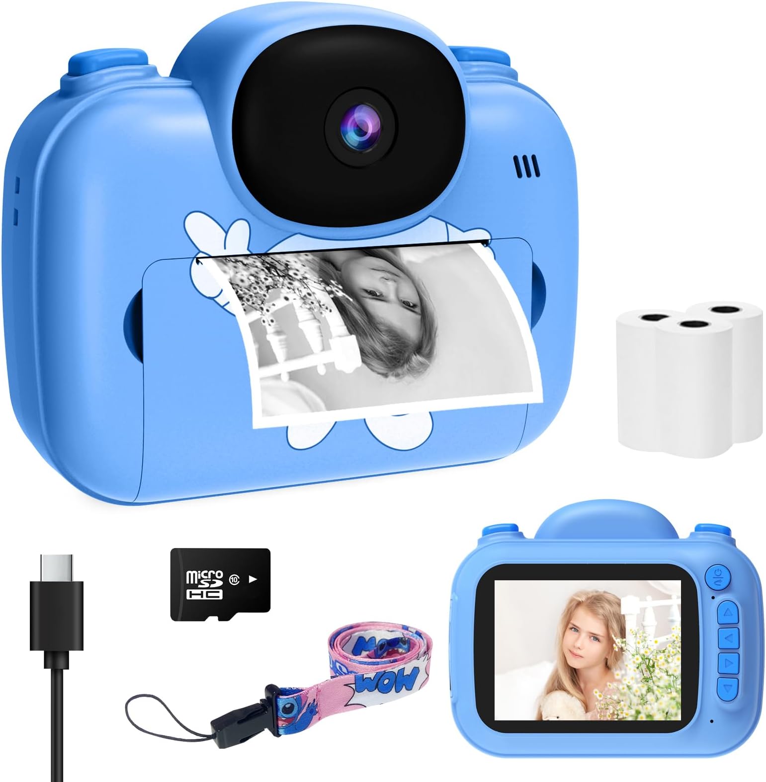 Instant Print Camera With Sd Card Amazon.com : Kids Camera Instant Print 3.5 Inch, Instant Print Camera
