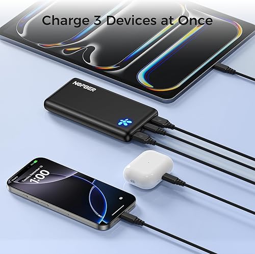 Miniatura 6 de Cargador portátil de 10800 mAh ultra delgado, ligero, diseño de bolsillo de 15 W, salida para iPhone 161514, Samsung Galaxy Android, artículos