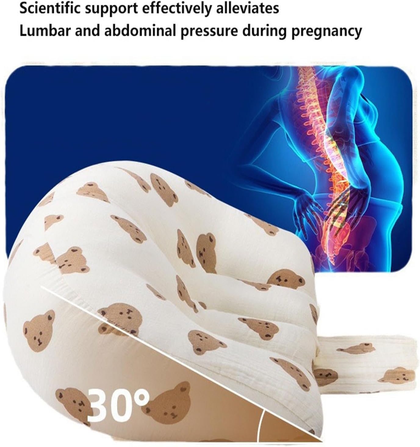 Support Pillow Comfortable Maternity Waist Cushions Maternity Lumbar Support Pillow for Back Relief