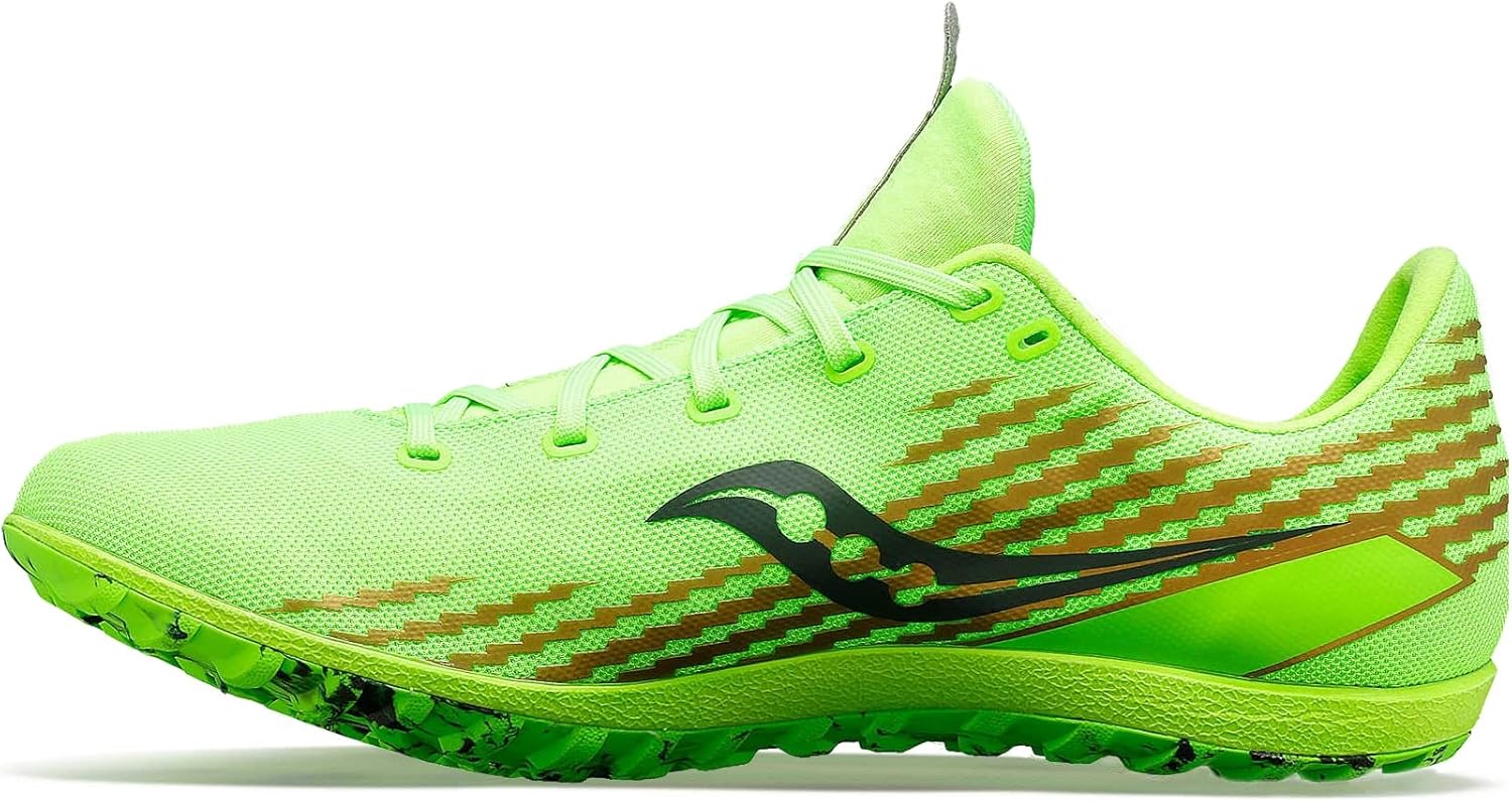 Saucony Men's Havok XC3 Flat Sneaker, Slime, 7.5