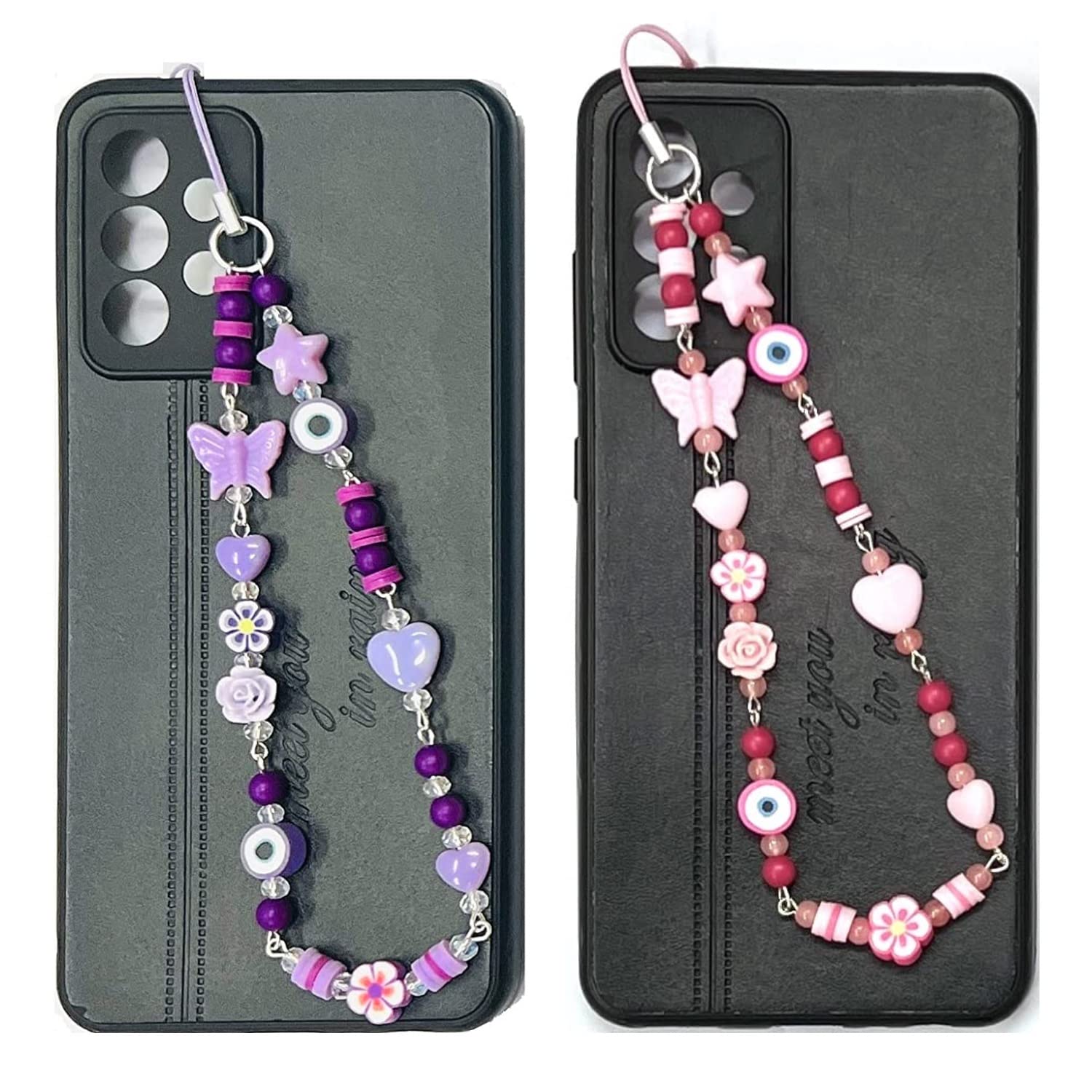 Heddz Handmade Lilac & Pink Acrylic Beads Set of 2 Anti- Lost Phone Chain For Women And Girls |Can be Easily Attached with Mobile Case, Keychains & Bag (HPC89_LP) (B0BRST4F4J) Amazon Price History, Amazon Price Tracker