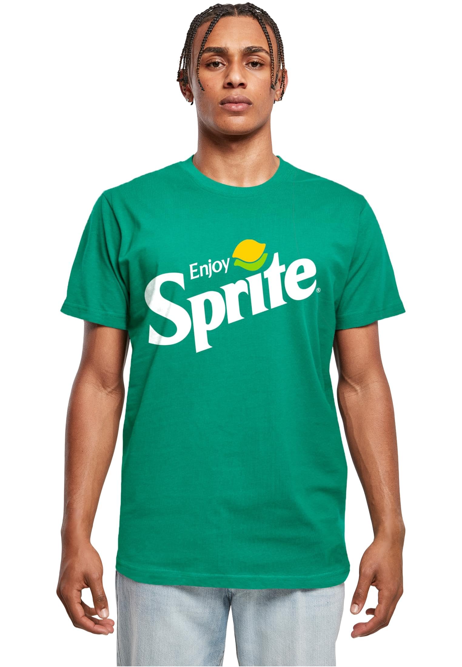 Merchcode Sprite Logo Tee Men's T-Shirt Regular Fit Cotton 100% XS, ForestGreen, XS