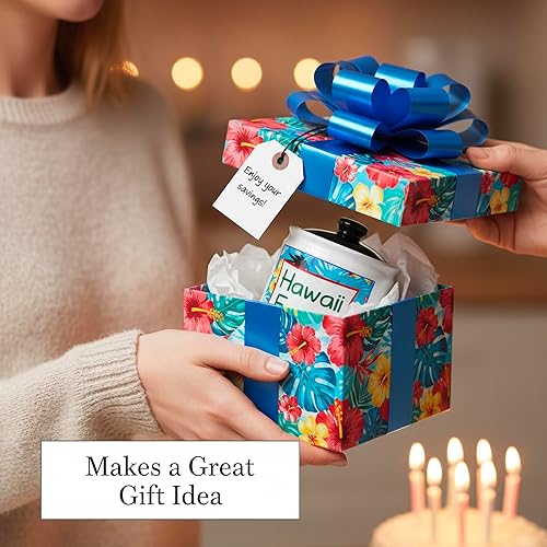 Miniatura 9 de Cottage Creek Tarros | Hawaii Fund Travel Bank – Alcancía de cerámica para vacaciones y viajes esenciales para mujeres, hombres, parejas | Regalo de