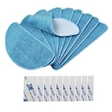 10pcs Mopping Cloths for Ilife V3/V3s/V5/V5s/V5s pro/V5s Pro 2/V5s Plus/Noisz S5 Pro/V9/V9 Pro Robot Vacuum Cleaner Ilife Mop Pads Ilife Vacuum Mops