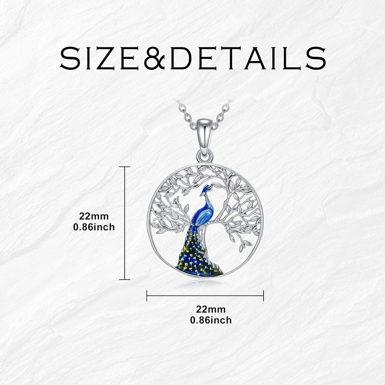 Peacock/Cardinal/Blue Jay/Owl/Hummingbird/Phoenix/Flamingo Necklace 925 Sterling Silver Cute Animal Pendant Necklace Birthday Valentine's Day Gift for Women