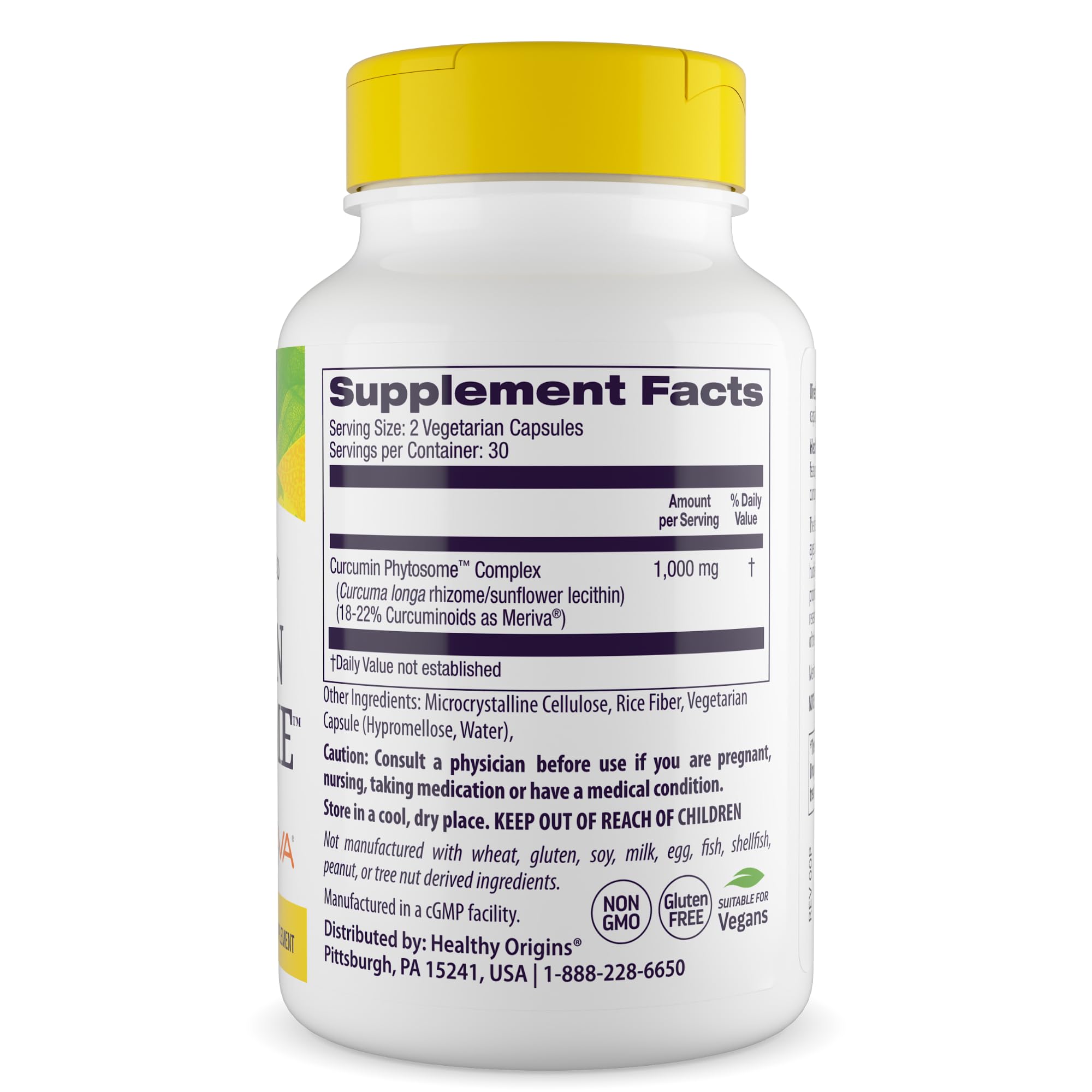 Healthy Origins Curcumin Phytosome Meriva-SF 500 mg, 60 Caps — Amazon image 3