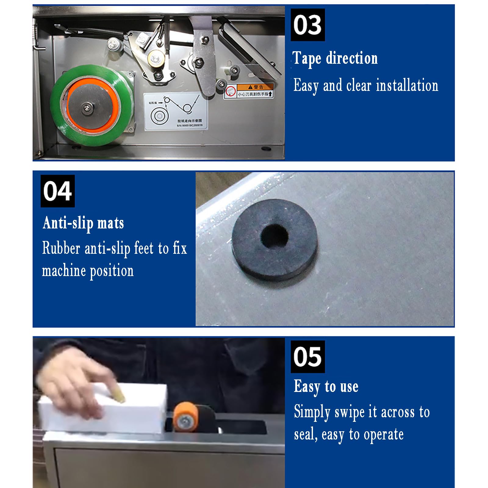 Macchina nastratrice Automatica - Taglierina per Nastro Adesivo Completamente Automatica con Lunghezza di sigillatura Regolabile per Piccole scatole, Ideale per imballaggi di Giocattoli