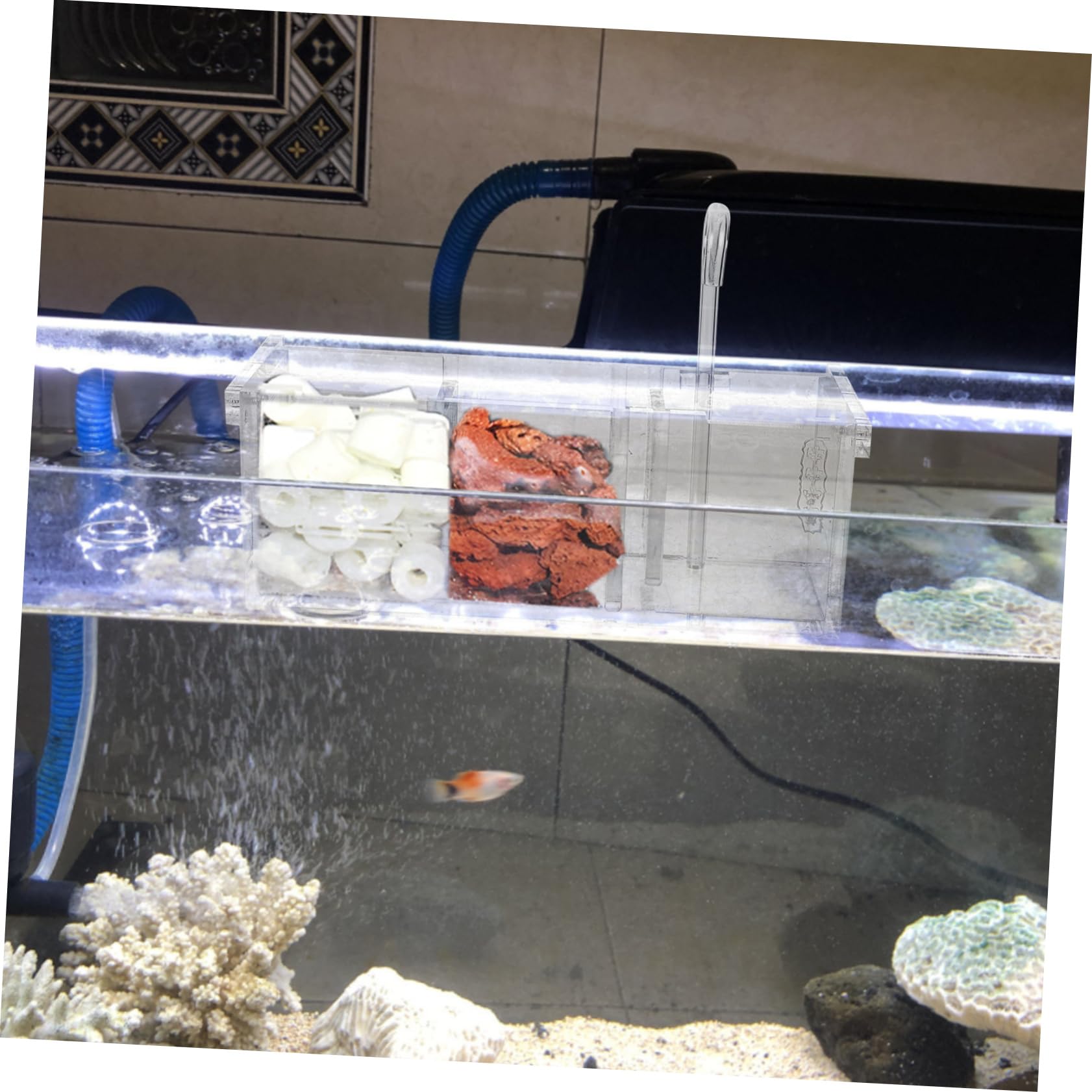 Aquarium Filtration Box Außenfilter Für Fischbecken Reinigungslösung Geräuschlos Und Wandmontierbar Für Verschiedene Aquariengrößen