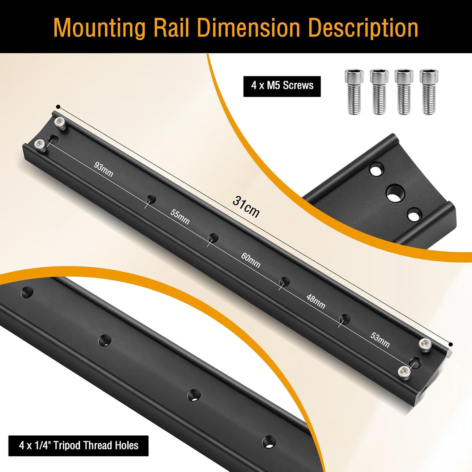 Astromania 330mm Dovetail Mounting GP Prism Rail for EQ-4/5/6 Mounts