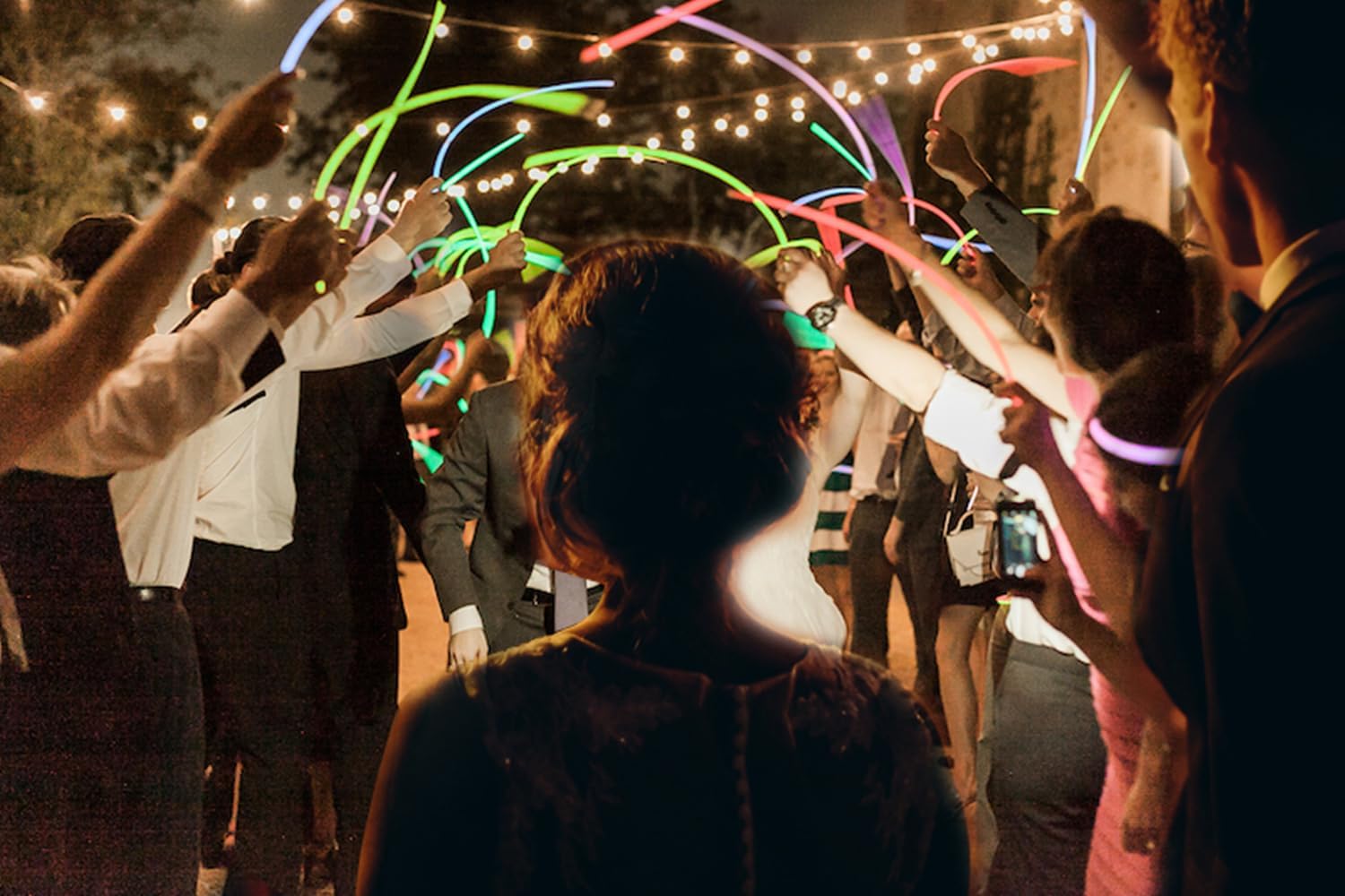 Glow Sticks Bulk 200ct 22'' Glow Necklaces with Connectors, for Party Festivals Raves Birthday Wedding (Multi200)