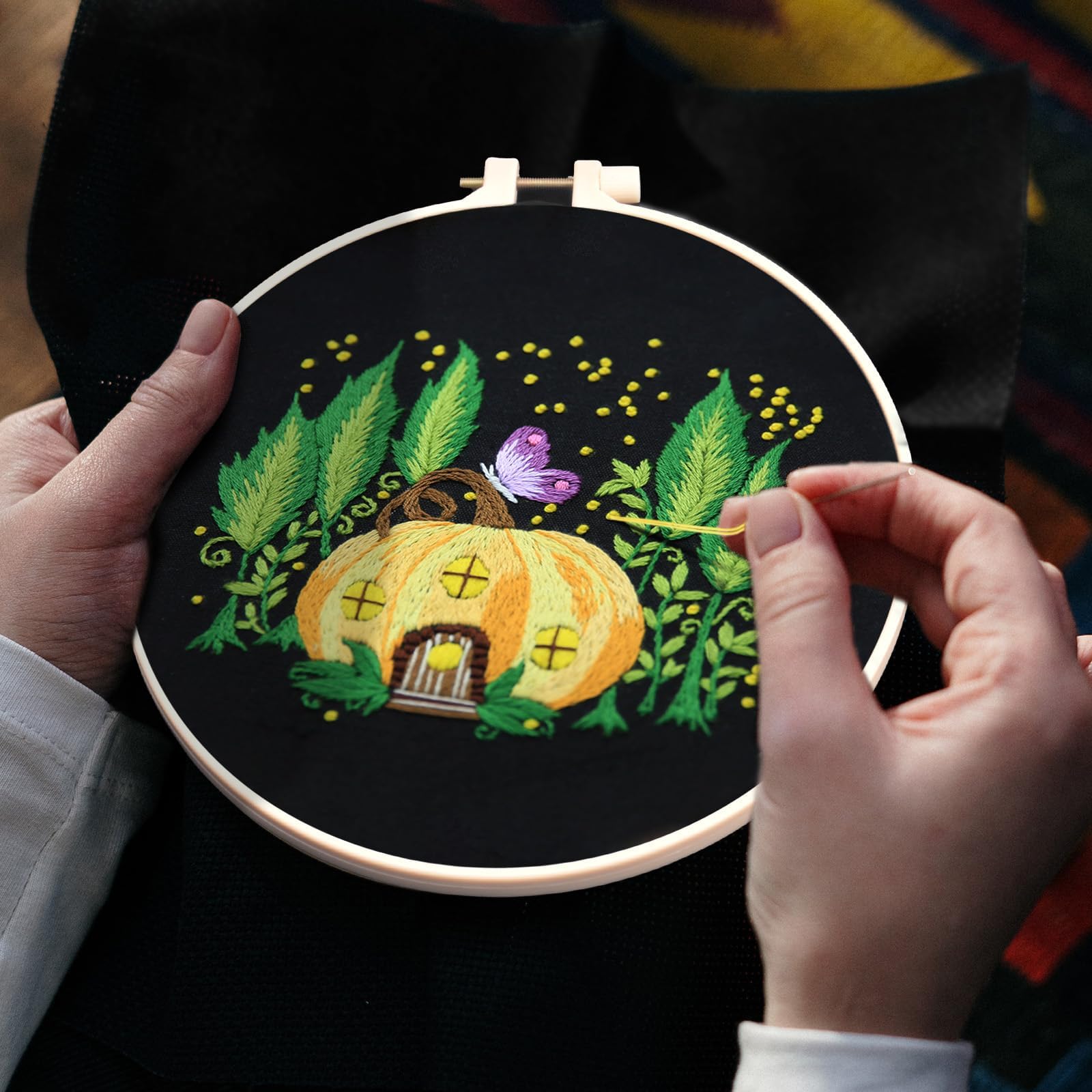 Embroidery Kit for Beginners - Mushroom Cross Stitch -5 Embroidery Kit for Beginners - Mushroom Cross Stitch -5