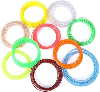 20 Colors 1.75mm 3D Printer Filament, Safety 3D Printer PCL Filament, High-Precision Diameter Filament, Each Color 16.4 Feet