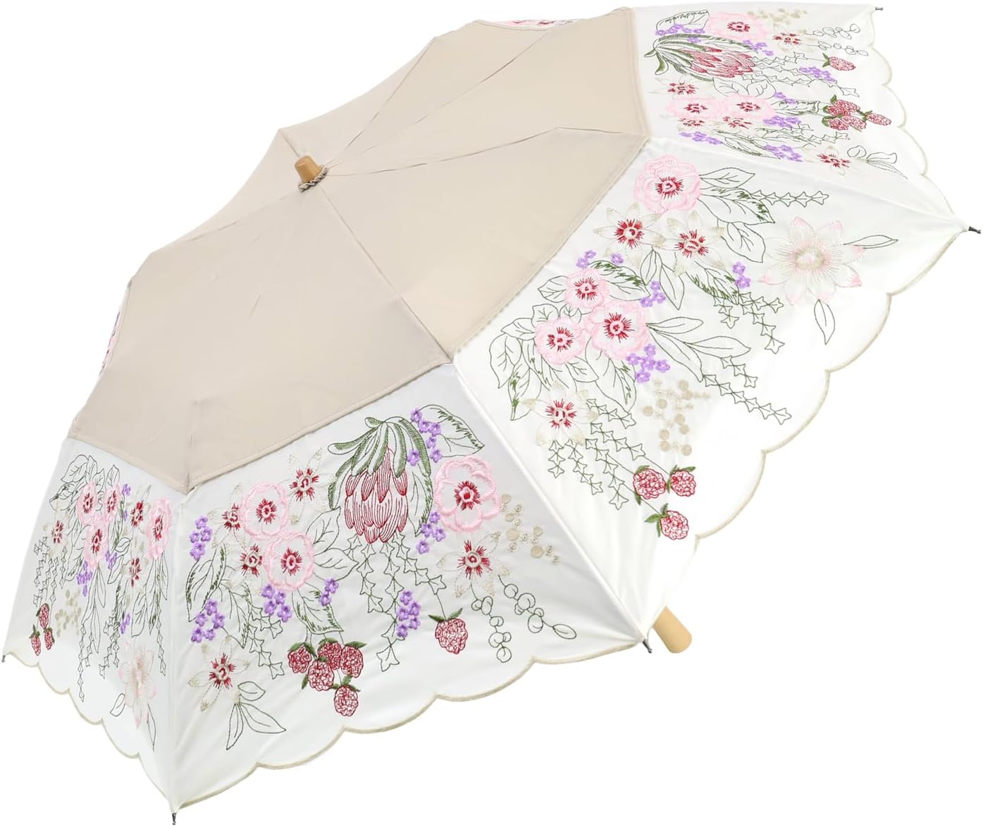 新品未使用 バーバリー 水色 ホース柄 折りたたみ傘 カーボン ブルー