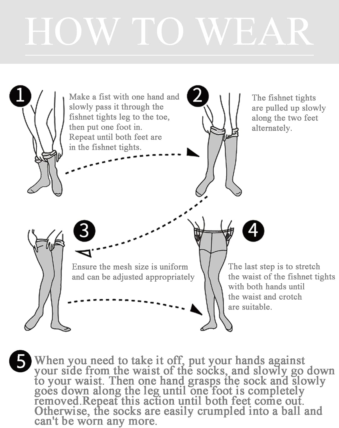 Lastclream High Waisted Fishnet Tights for Women Sexy Fishnets Stockings Full Footed Fishnet Sheer Pantyhose Plus Size - Image 3