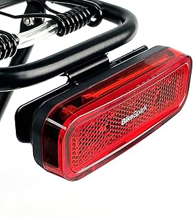 Auto-Sensing Rear Light G4R, USB Rechargeable, 240HRs, Precise Brake Sensing for Cargo Rack, 50lumen, Large Reflector, 50 80mm Screw Mounted, Easy Release, Made in Taiwan