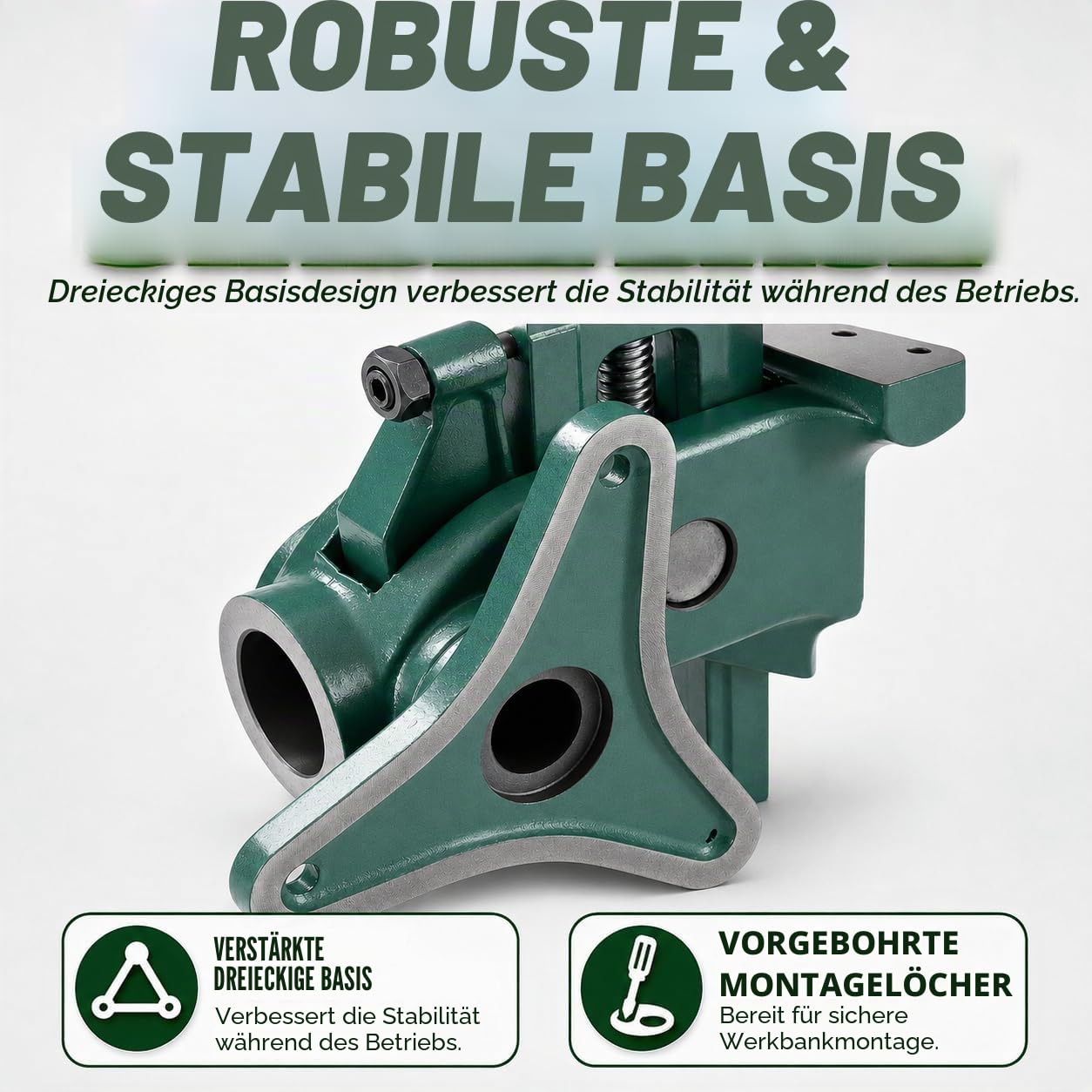KATSU Vielseitiger Schraubstock 3.5" 90mm Stahl Tisch Schraubzwinge Schraubstock 360° Vertikal und Horizental, ideal für Holzarbeiter oder Metallgeschäfte 4021704