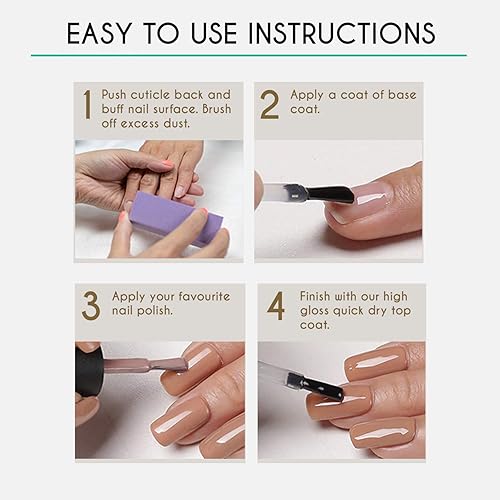 Miniatura 4 de Karlash Esmalte de uñas súper brillante de secado rápido, secado rápido, capa superior de 0.5 onzas, 0.5 fl oz, fabricado en Estados Unidos (2