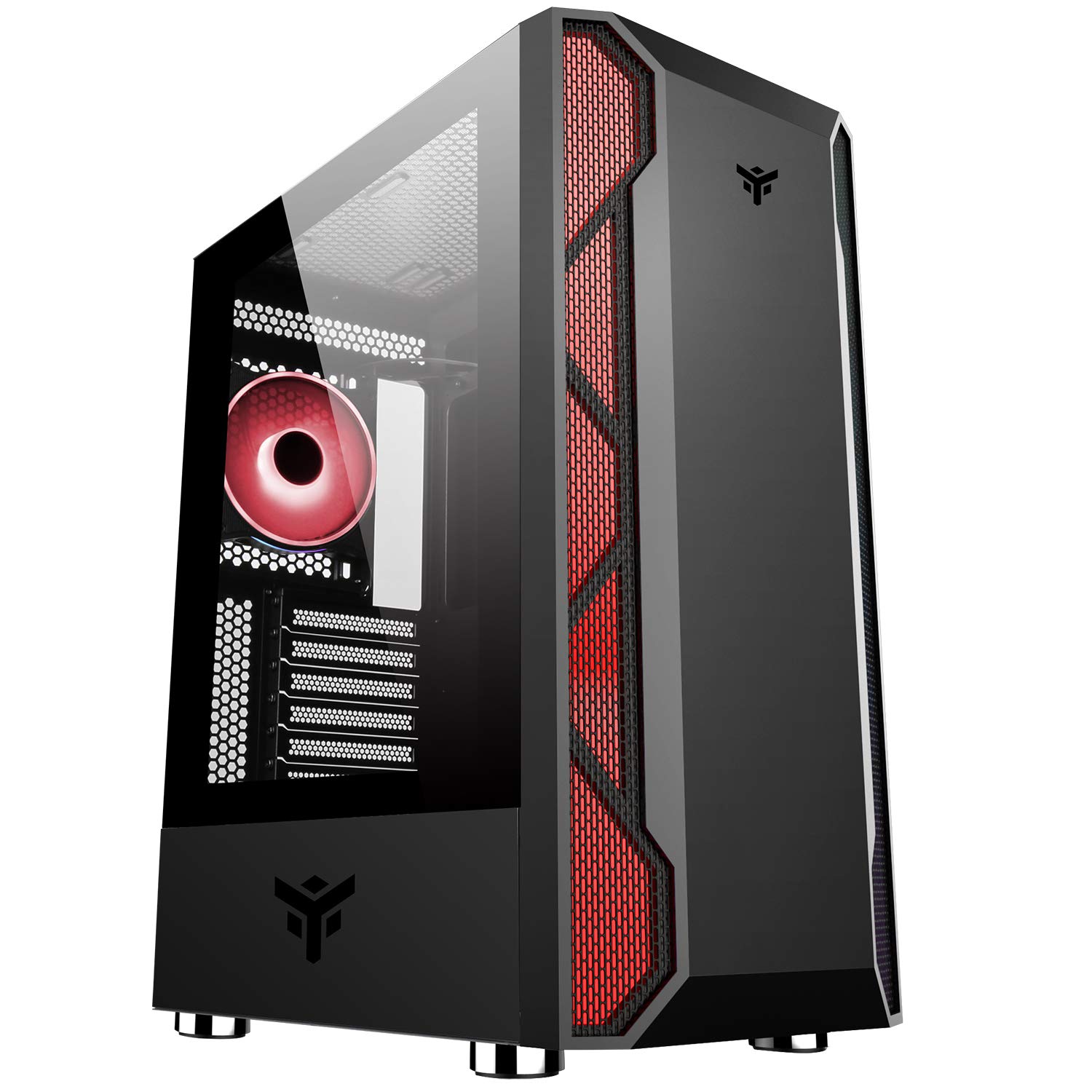 Itek Case Itek VERTIBRA X210 - Gaming Middle Tower, 12cm ARGB fan, 2xUSB3, Side Panel Temp Glass