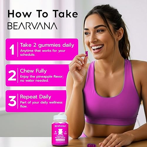 Miniatura 4 de BEARVANA Nuevas gomitas probióticas y equilibrio de pH vaginal para mujeres  Apoya la salud femenina y el cuidado íntimo  Suplemento diario con