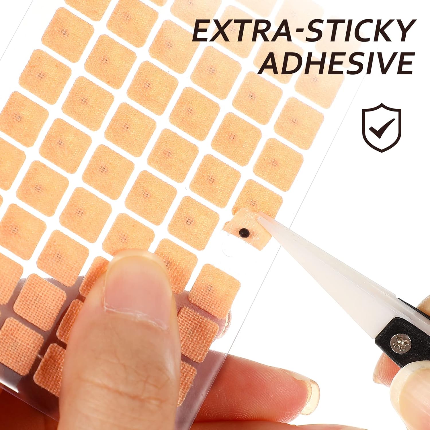 ROSENICE 600 Counts Acupuncture Vaccaria Ear Seeds Disposable Ear Press Seeds Multi-Condition Ear Seed Acupressure Kit (10 Sheets) : Health & Household