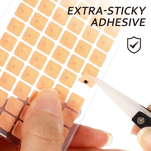 Miniatura 3 de ROSENICE 600 unidades de semillas de acupuntura Vaccaria desechables para prensas de oído, kit de acupresión de semillas de oído multicondición (10