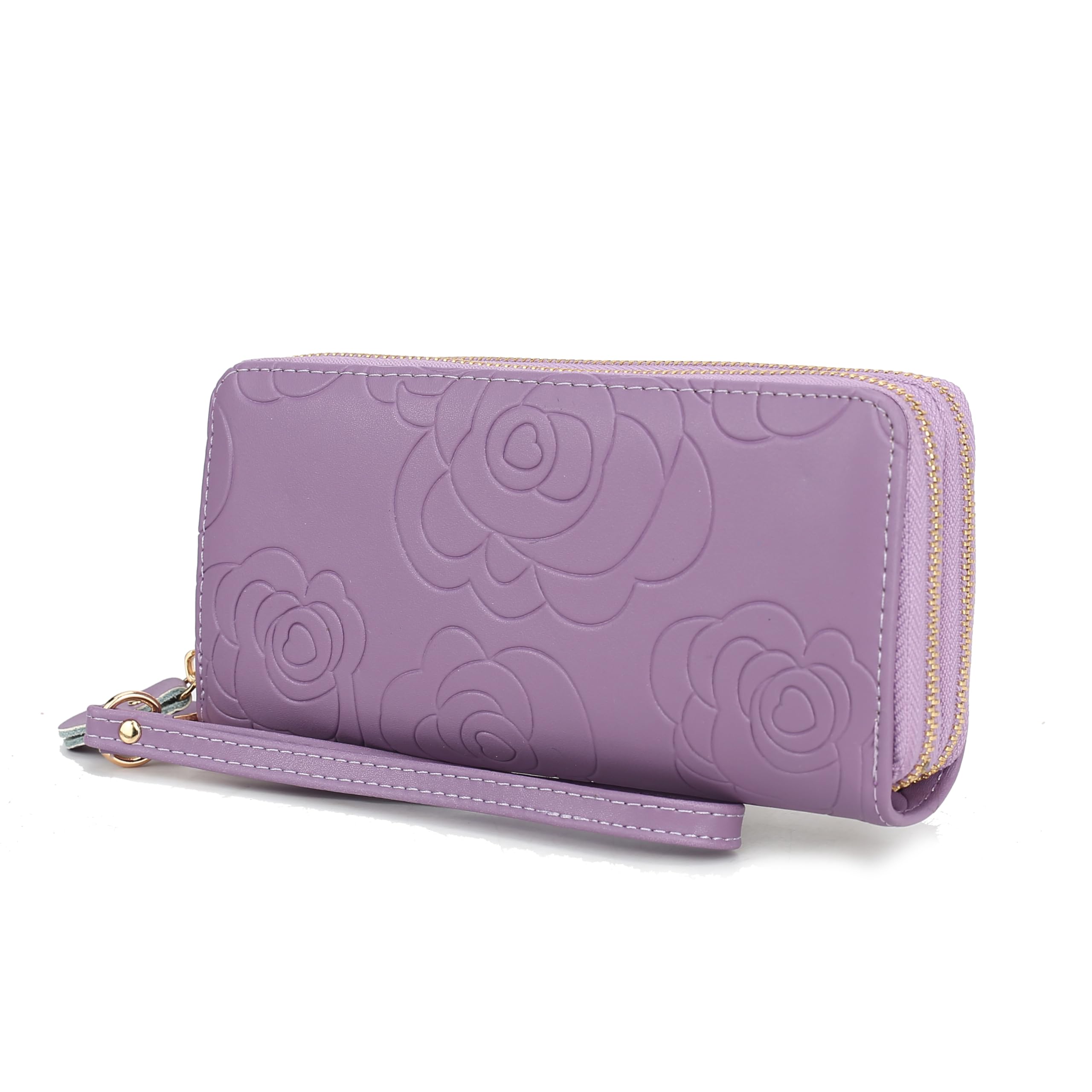 MKF Collection Wristlet Wallet for Women, Small Credit Card Holder with Zipper Coin Pocket Wallet Purse Handbag By Mia K