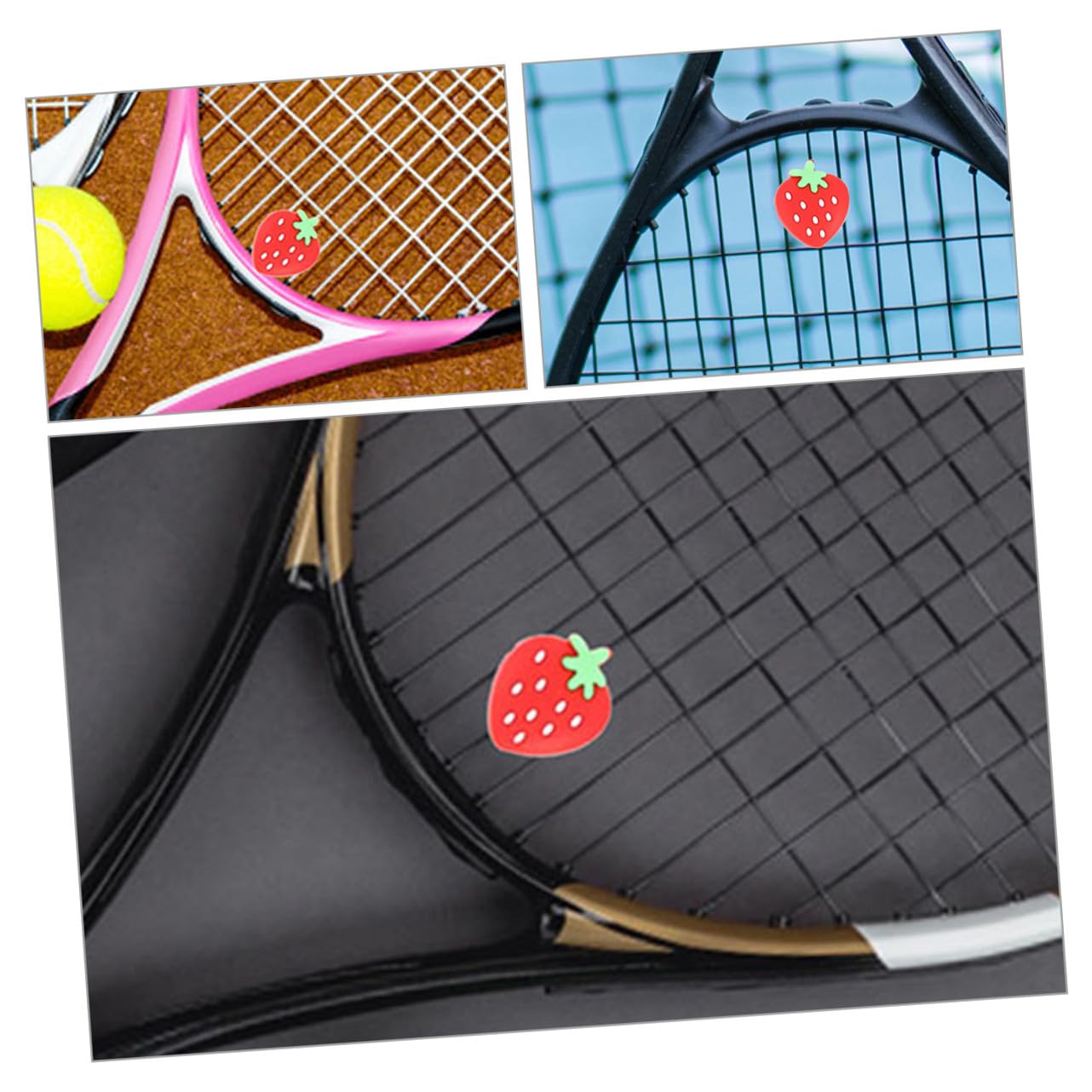 Toddmomy Ammortizzatori Tennis Silicone Assorbitori per Tennis Design E Comfort per Braccio Accessorio per Giocatori età 8 * 3