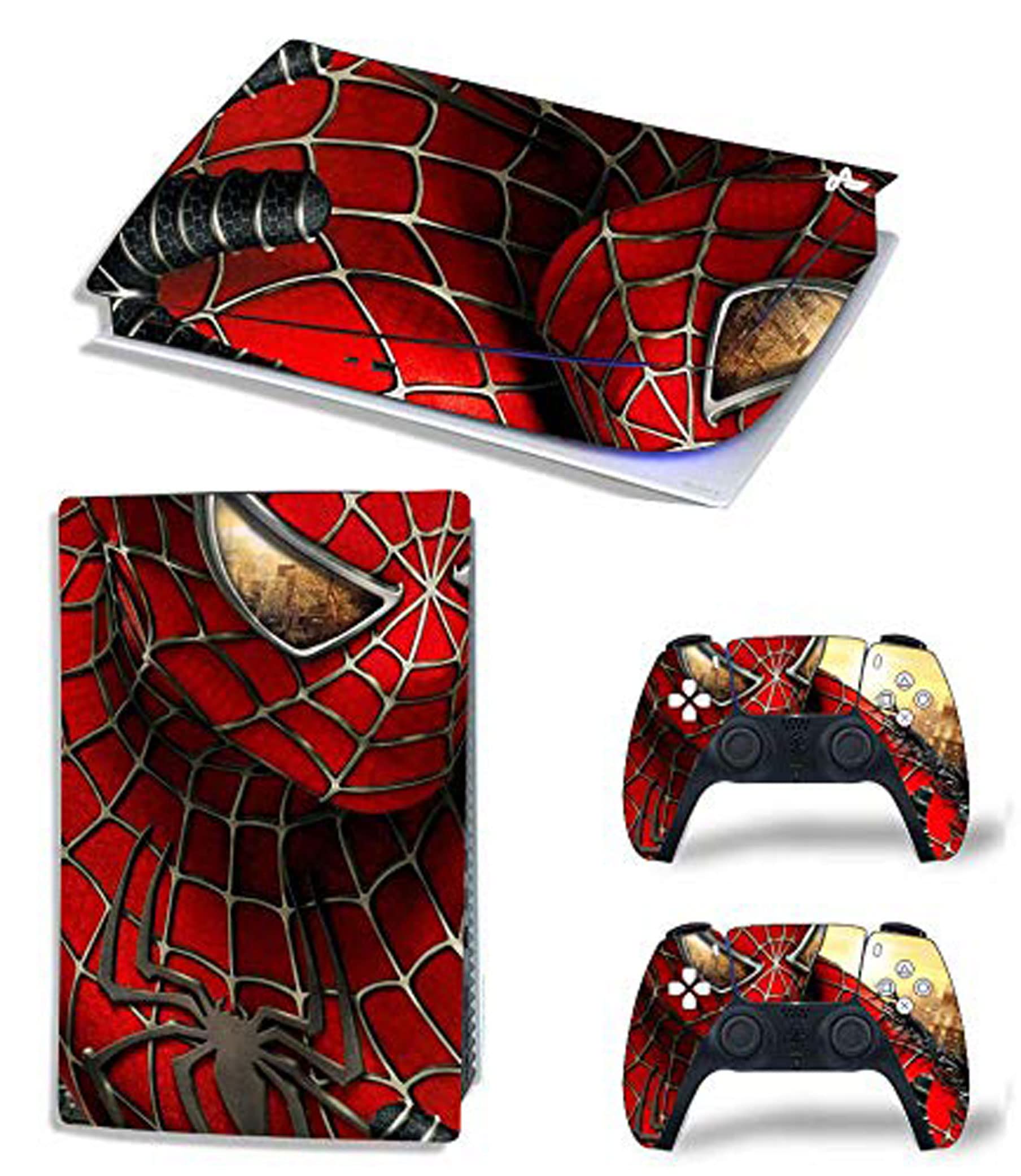 ELTON PS5 Skin Protective Wrap Cover Vinyl Sticker Decals for PlayStation 5 Disk Version Console and Two Dual Sense 5 Sticker Skins Black PS5 Skin Console and Controller design182 [video game] (B08YXHXY78) Amazon Price History, Amazon Price Tracker