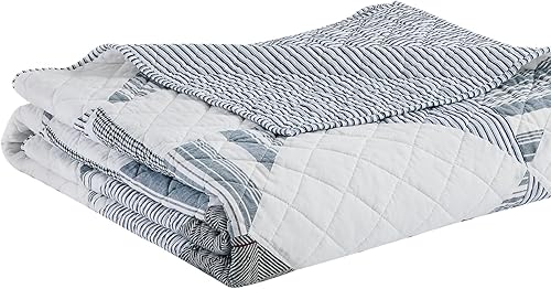 Miniatura 3 de EVENHUG Juego de edredón 100% algodón tamaño individual, colcha reversible floral con fundas de almohada, para todas las estaciones, 2 piezas