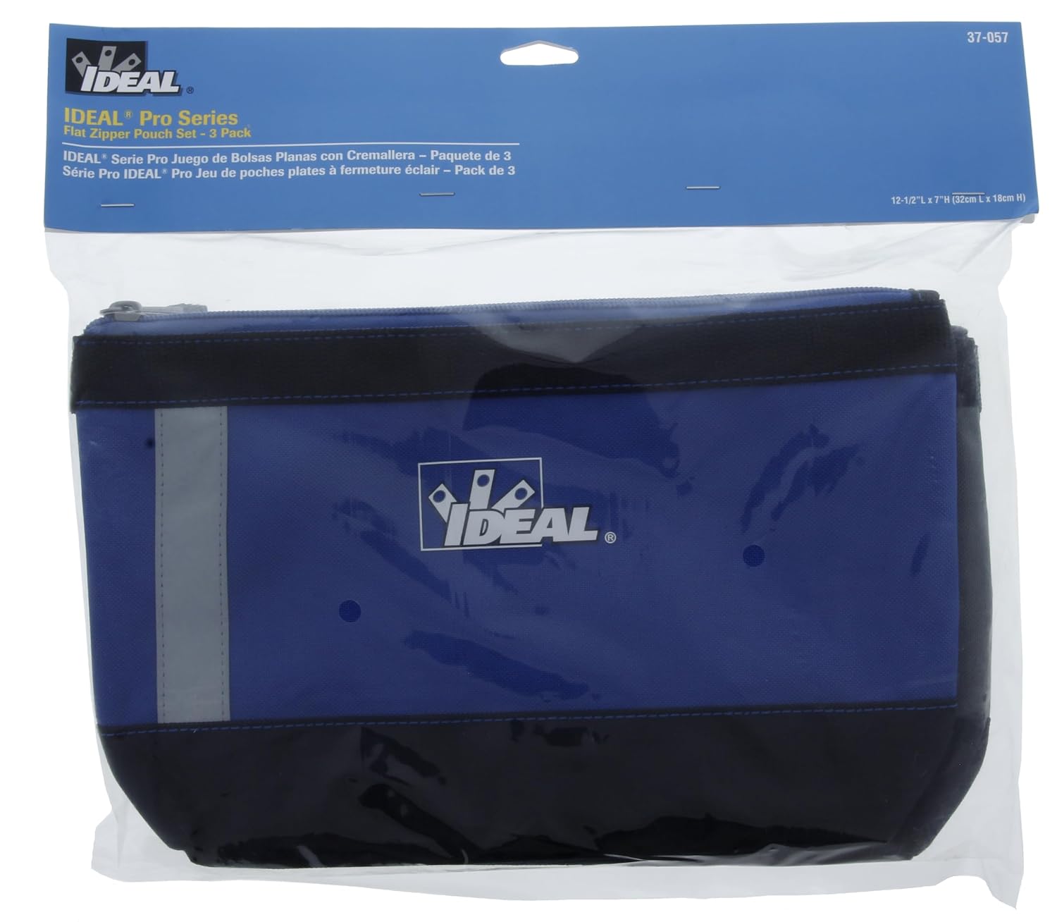 Supply Zipper Pouch 3 Pack Colors