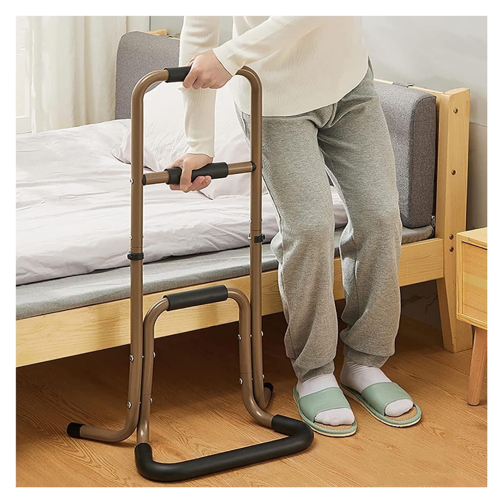 Pomoce do wstawania Bed Rails Grab Bar Mobility Stand Assist Support Handles Elderly Standing Aid For Senior Disabled Fall Protection