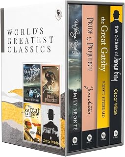 World’s Greatest Classics 4-Book Set: Pride & Prejudice, Great Gatsby, Wuthering Heights, Dorian Gray