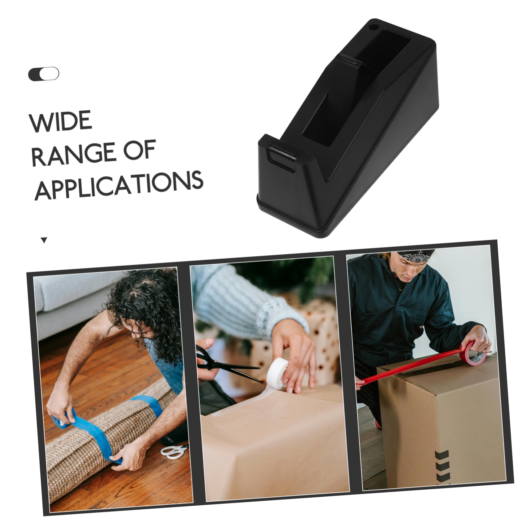 Tofficu Dispenser Per Nastro Adesivo Portatile Con Base Stabile Design Elegante e Funzione Di Taglio Rapido Per Ufficio e Casa