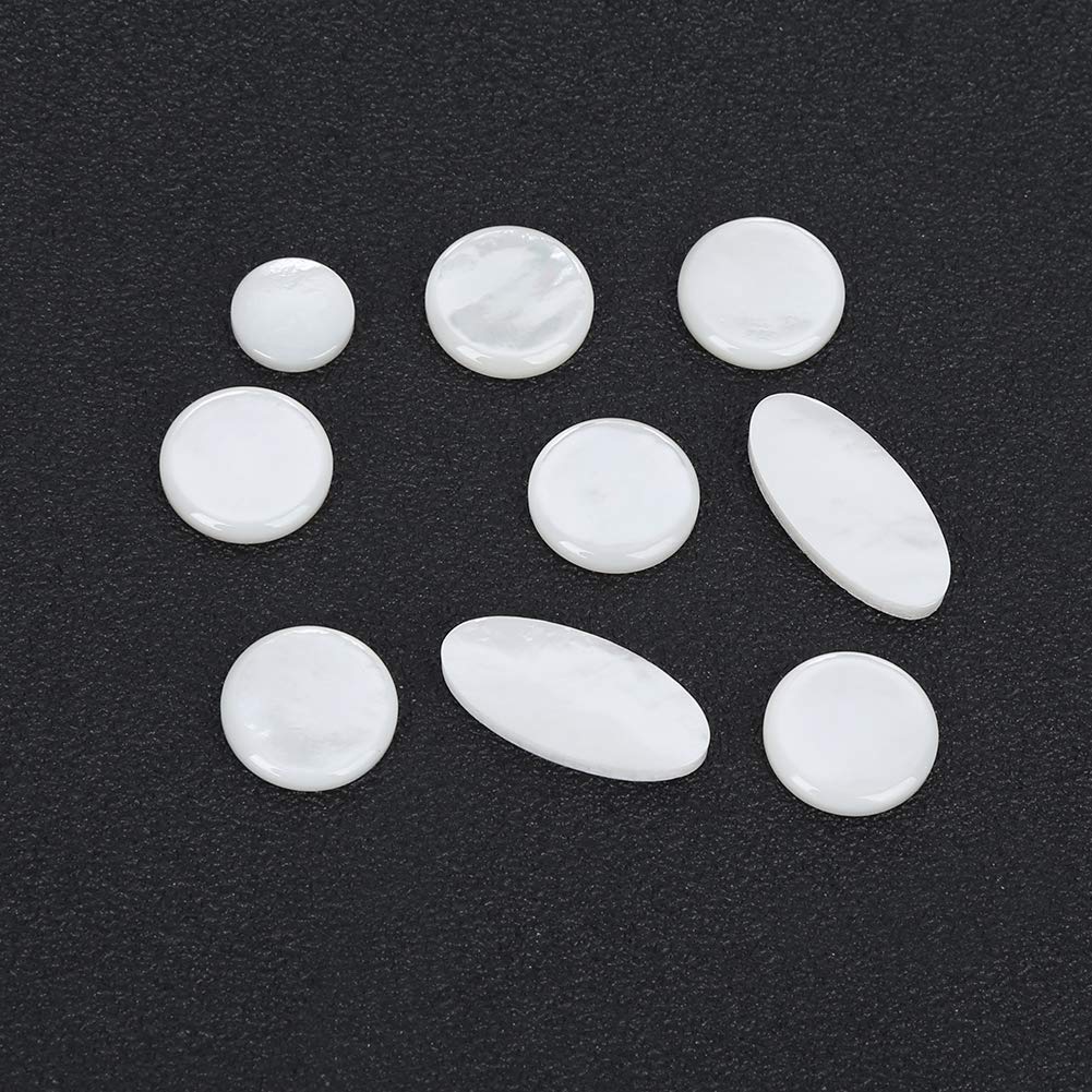 9pcs/set incrustations de touches de touche de saxophone, bouton de doigt pour accessoires de pièces de saxophone sax alto/ténor/soprano