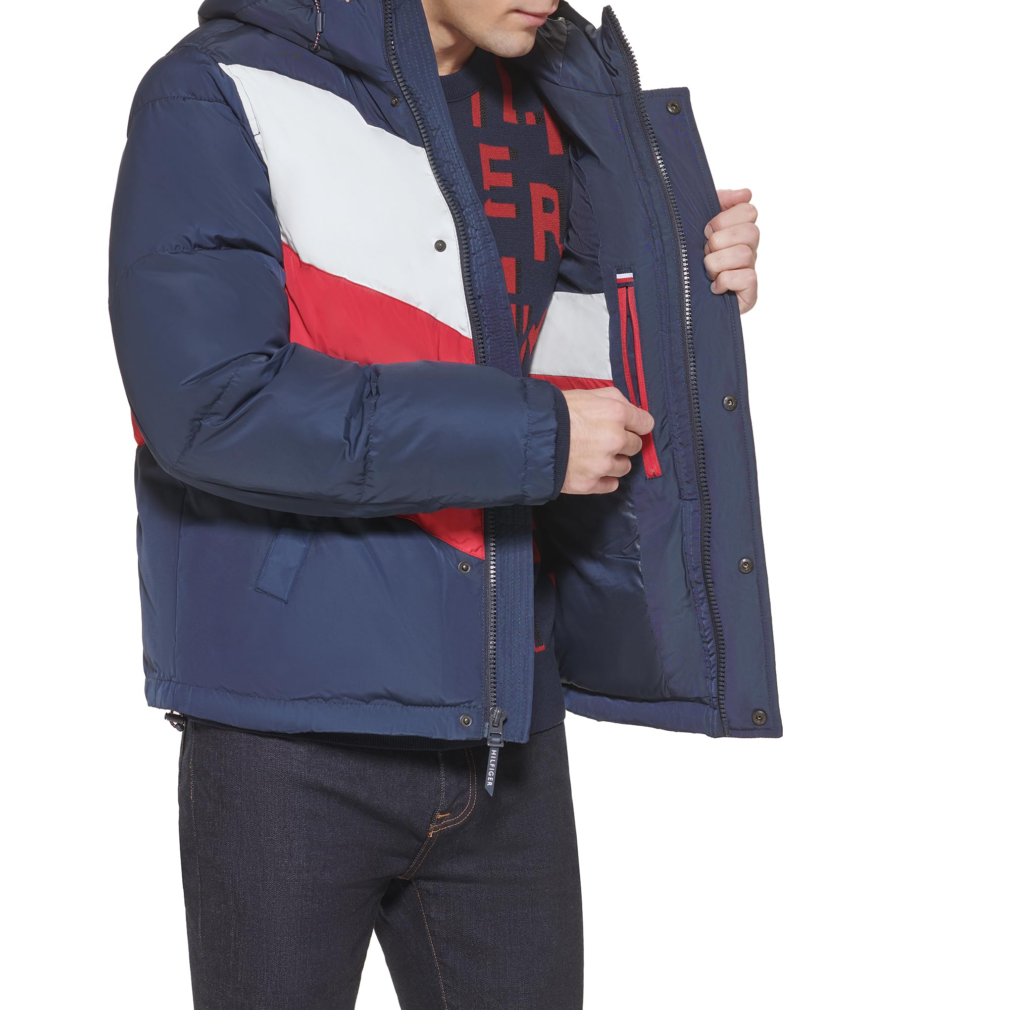 Tommy Hilfiger Chaleco acolchado con cuello alto para hombre