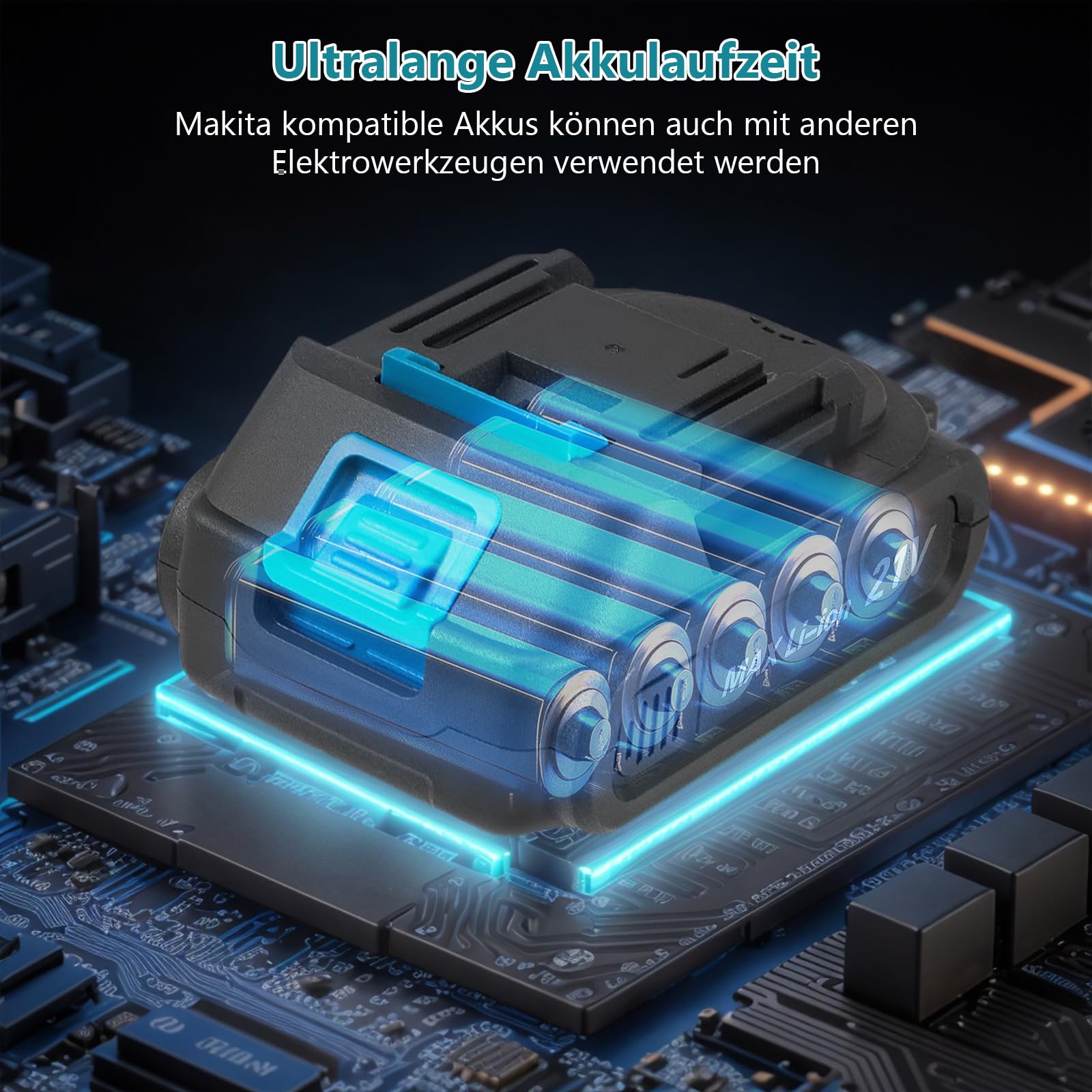 Fliesenrüttler, Fliesenleger Maschine mit 2 21V Akku, kabelloses Vibrationsgerät für Bodenfliesen