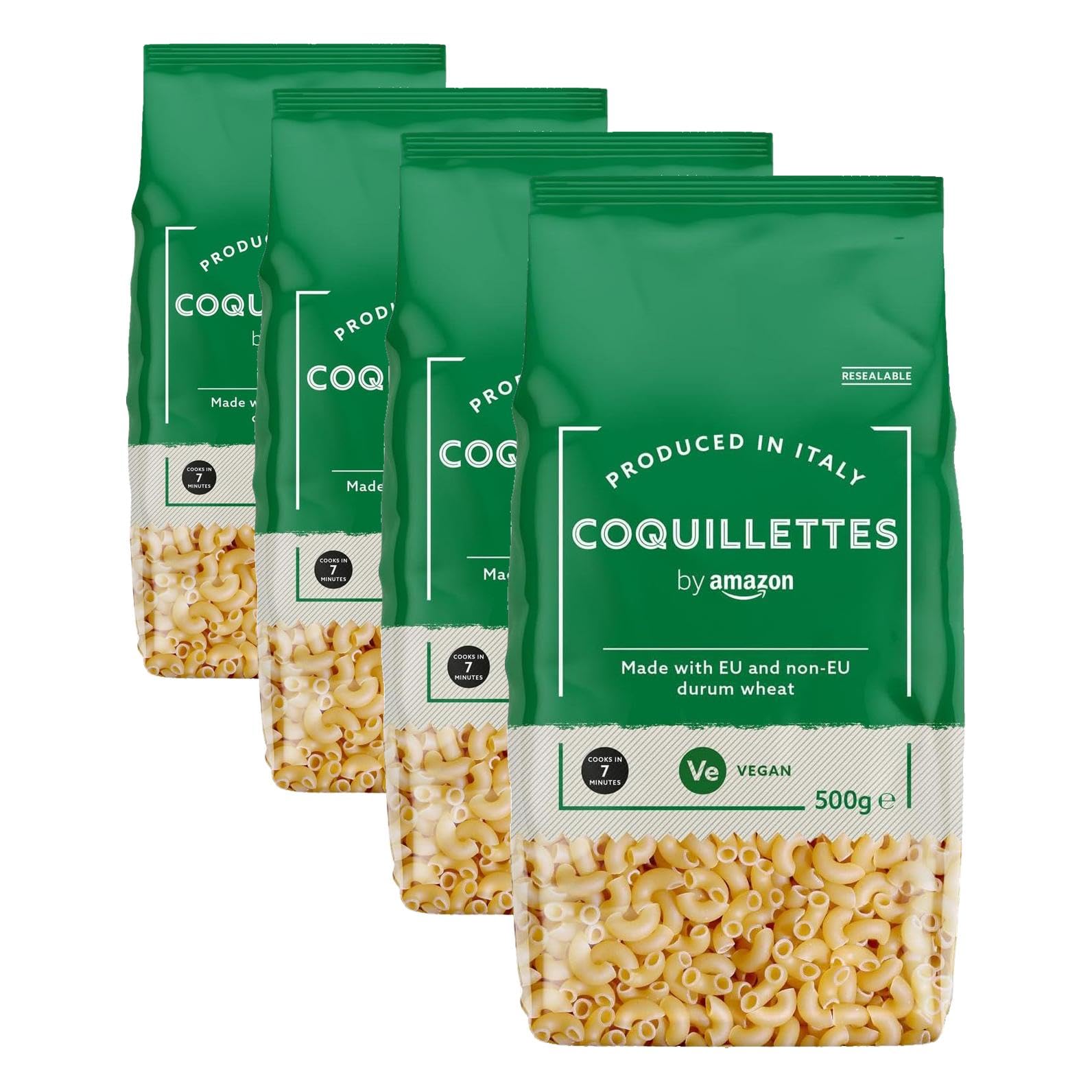 by Amazon Coquillettes, 500g (Packung mit 4)