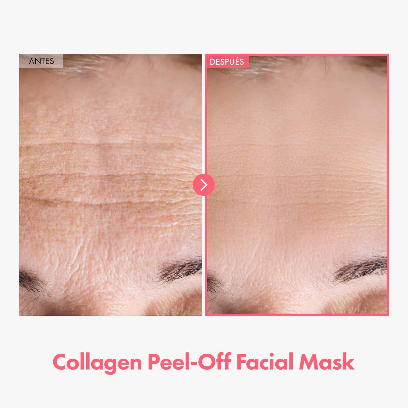 TOSOWOONG Real Collagen Fit, Mascarilla Facial Peel Off con Colágeno Hidrolizado, Elasticidad e Hidratación, Piel Radiante, Cuidado Facial Coreano, 50ml, 1.69 fl. oz.